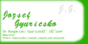 jozsef gyuricsko business card